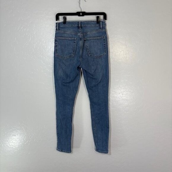 Reformation Jeans Womens 27 Blue High & Skinny Catalina Wash Stretch Denim Pants - Picture 4 of 9